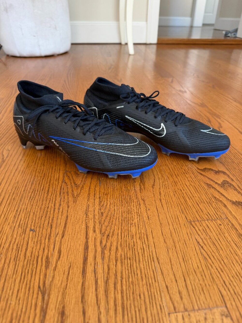 NWT Nike Superfly 9 Pro FG Black Hyper Royal Cleats 12